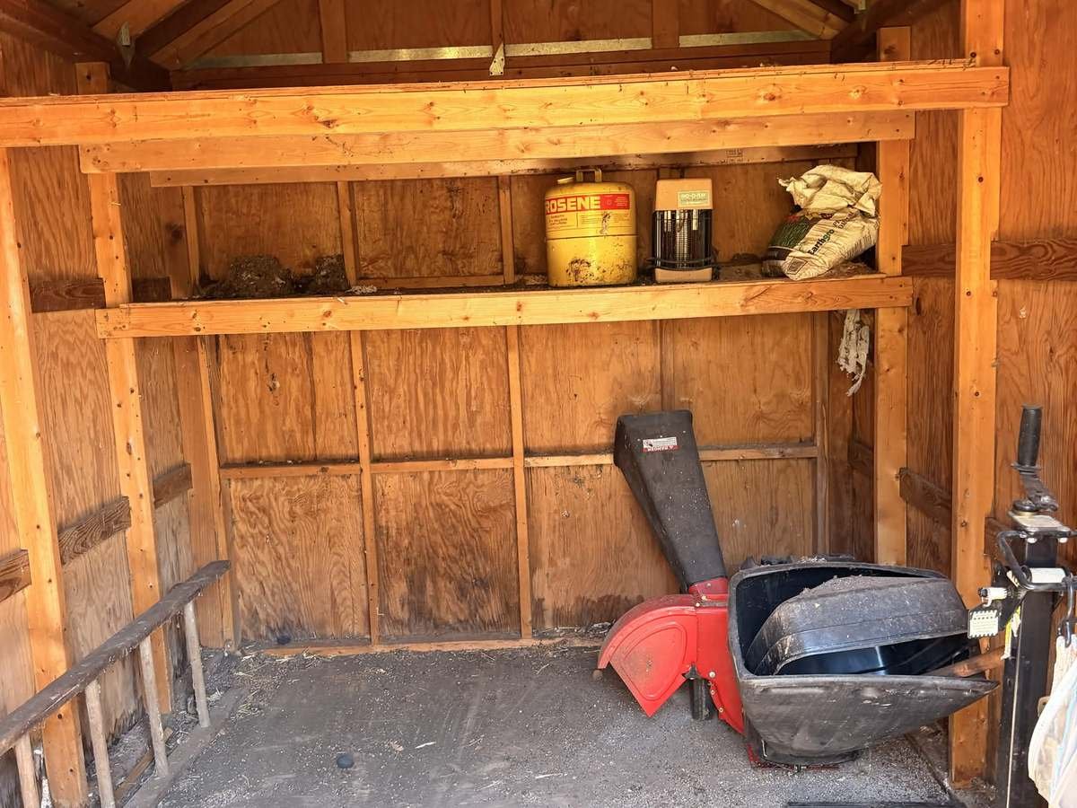 Backyard shed cleanout — after Apex Junk Removal completed the work